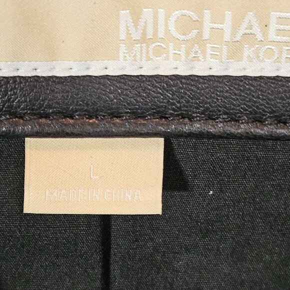 MICHAEL Michael Kors Black Leather Jacket - Picture 2 of 14